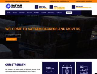 satyampackersmovers.com screenshot