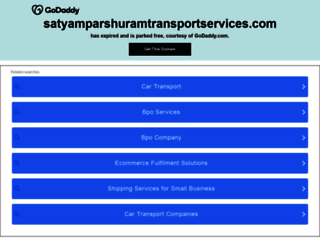 satyamparshuramtransportservices.com screenshot