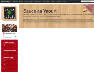 sauce-yaourt.com screenshot