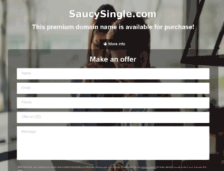 saucysingle.com screenshot