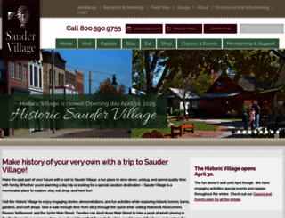 saudervillage.org screenshot