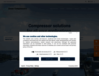 sauercompressors.com screenshot