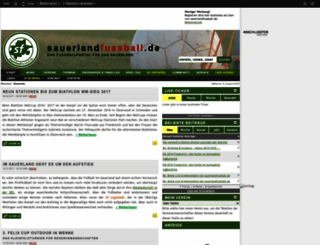 sauerlandfussball.de screenshot