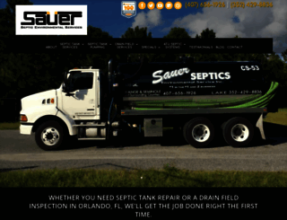 sauerseptic.com screenshot