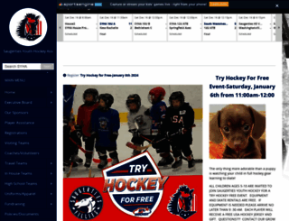 saugertiesyouthhockey.com screenshot
