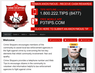 saultcrimestoppers.com screenshot
