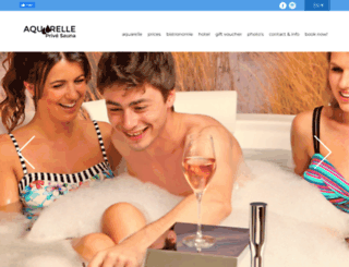 sauna-aquarelle.be screenshot