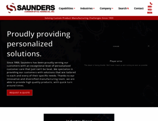 saunderscorp.com screenshot