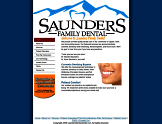 saundersfamilydental.com screenshot