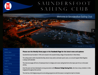 saundersfootsailingclub.org.uk screenshot