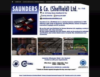 saundersofsheffield.co.uk screenshot