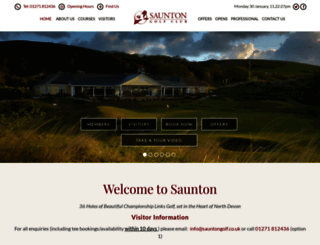 sauntongolf.co.uk screenshot