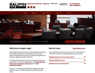 saupinlegal.com.au screenshot