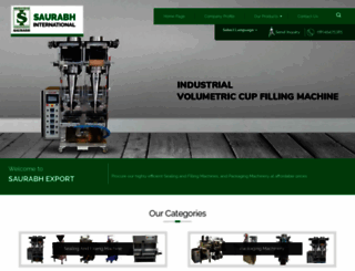 saurabhinternational.net screenshot