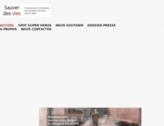 sauver-des-vies.com screenshot