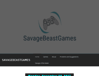 savagebeastgames.weebly.com screenshot