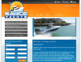 savageyachts.com screenshot