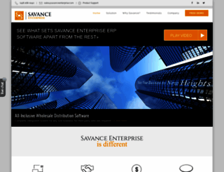 savanceenterprise.com screenshot