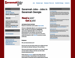 savannahjobs.com screenshot
