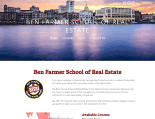 savannahrealestateschool.com screenshot