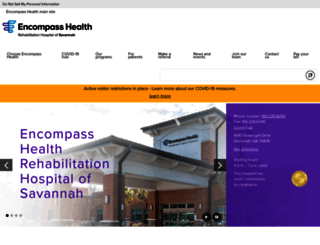 savannahrehabilitationhospital.com screenshot