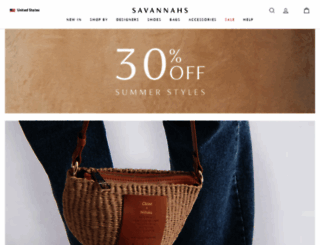 savannahs.com screenshot