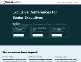 savant-events.com screenshot