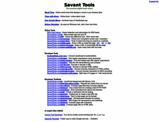 savanttools.com screenshot