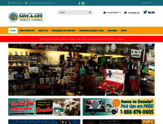 savealifethriftstores.com screenshot