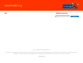 savehealth.org screenshot