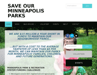 savemplsparks.nationbuilder.com screenshot