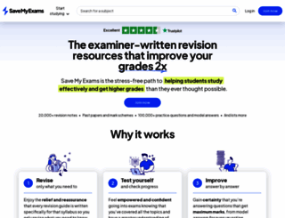 savemyexams.co.uk screenshot