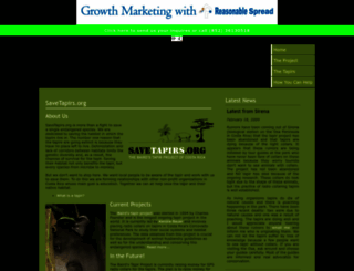 savetapirs.org screenshot