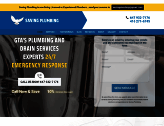 savingplumbing.ca screenshot
