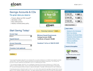 savings.eloan.com screenshot