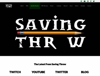 savingthrowshow.com screenshot