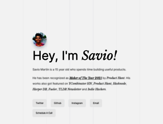 saviomartin.com screenshot