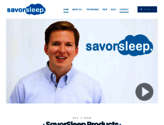 savorsleep.com screenshot