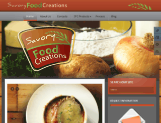 savoryfoodcreations.com screenshot
