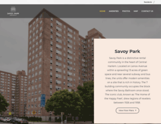 savoyparkapartments.com screenshot