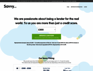savvy.co.uk screenshot