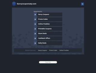 savvycouponlady.com screenshot