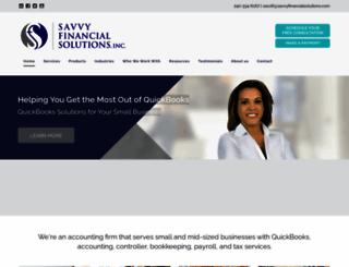 savvyfinancialsolutions.com screenshot