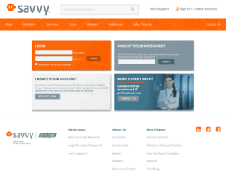 savvyportal.itsavvy.com screenshot