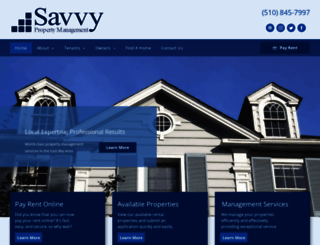 savvyproperties.com screenshot