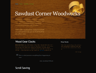 sawdustcorner.com screenshot