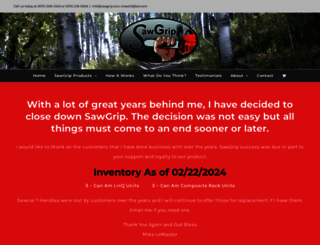 sawgrip.com screenshot
