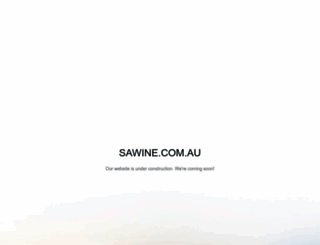 sawine.com.au screenshot