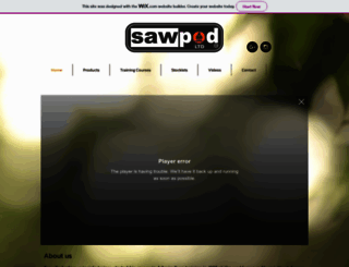 sawpod.co.uk screenshot
