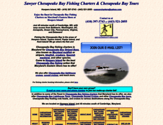 sawyercharters.com screenshot